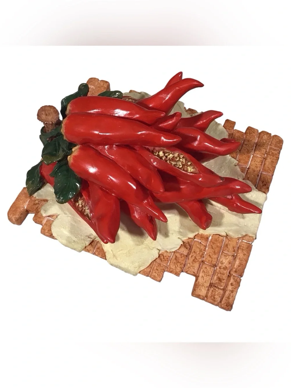 KMC Red Chili Pepper Resin Wall Accent Home Decor Vintage